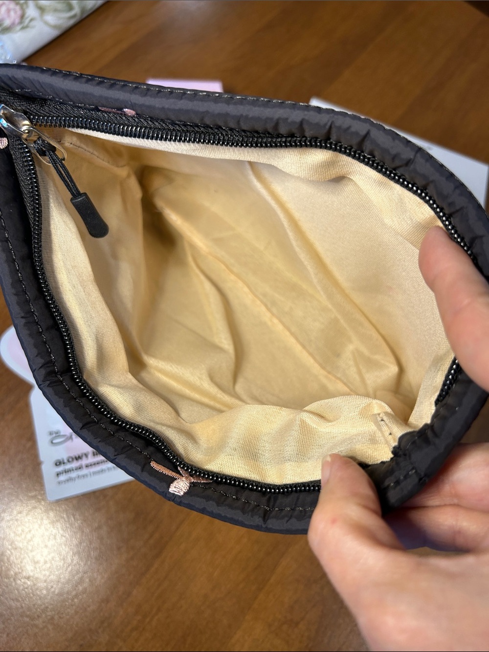 The Crème Shop Skincare & Makeup Set - Black Pink Bow Pouch - Picture 7 of 9